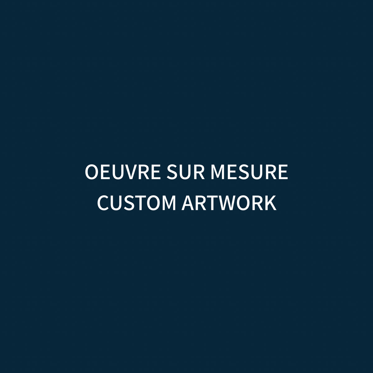 Oeuvre sur mesure | Jean-Philippe Beliveau